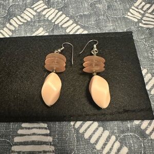Retro Peach Dangle Earrings